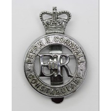 Devon & Cornwall Constabulary Cap Badge - Queen's Crown