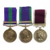 General Service Medal (Clasp - Malaya), Campaign Service Medal (Clasp - Borneo) and LS&GC Medal Group of Three - S.Sgt. Purnabahadur Rai, 7th Gurkha Rifles