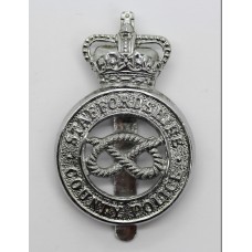 Staffordshire County Police Cap Badge - Queen's Crown