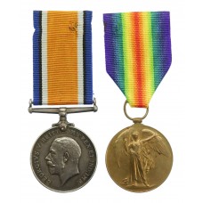 WW1 British War & Victory Medal Pair - A. Sgt. J. Atkinson, Royal Artillery