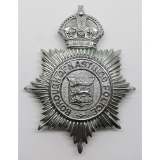 Borough of Hastings Police Helmet Plate - King's Crown