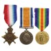 WW1 1914-15 Star Medal Trio - Pte. W.A. Naylor, West Riding Regiment