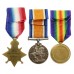 WW1 1914-15 Star Medal Trio - Pte. W.A. Naylor, West Riding Regiment