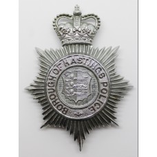 Borough of Hastings Police Helmet Plate - Queen's Crown