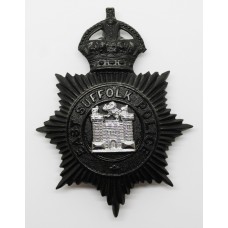 East Suffolk Police Night Helmet Plate - King's Crown