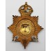 Caenarvonshire Constabulary Night Helmet Plate - King's Crown