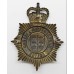 Manchester & Salford Police Night Helmet Plate - Queen's Crown