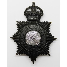 Bedfordshire Constabulary Night Helmet Plate - King's Crown