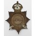 Walsall Borough Police Night Helmet Plate - King's Crown