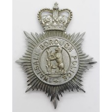 Walsall Borough Police Helmet Plate - Queen's Crown