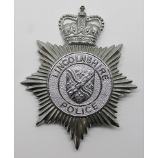 Lincolnshire Police Helmet Plate - Queen's Crown