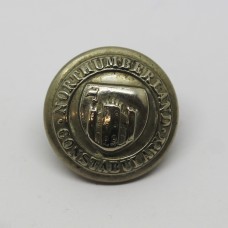 Northumberland Constabulary Coat of Arms Button