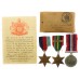 WW2 Japanese Prisoner of War Casualty Medal Group of Three - Able Seaman Kenneth Whiley, H.M.S. Sultan, Royal Navy