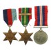 WW2 Japanese Prisoner of War Casualty Medal Group of Three - Able Seaman Kenneth Whiley, H.M.S. Sultan, Royal Navy