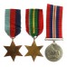 WW2 Casualty Medal Group of Three - L/Bdr. E. Garside, 85th Anti-Tank Regiment, Royal Artillery - K.I.A. (Malaya)