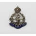 Royal Army Medical Corps (R.A.M.C.) Silver & Enamel Sweetheart Brooch - King's Crown