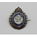 George V Royal Engineers Silver & Enamel Sweetheart Brooch