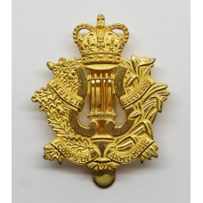 Corps of Army Music Gilt Cap Badge - Queen's Crown