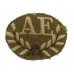 British Army Ammunition Examiner (A.E.) (Royal Army Ordnance Corps) Cloth Proficiency Arm Badge