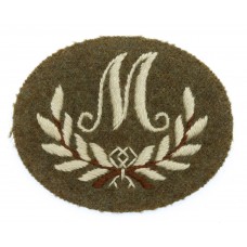 British Army Mortarman (M) Cloth Proficiency Arm Badge