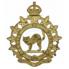 Canadian Ontario Regiment Cap Badge - King's Crown