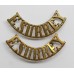 Pair of East Surrey Regiment (E.SURREY) Shoulder Titles