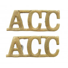 Pair of Army Catering Corps (A.C.C.) Shoulder Titles