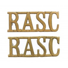 Pair of Royal Army Service Corps (R.A.S.C.) Shoulder Titles