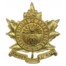 Canadian Les Fusiliers de Sherbrooke Cap Badge - King's Crown