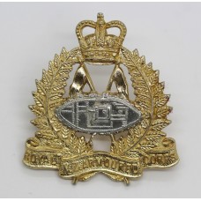 Royal New Zealand Armoured Corps Anodised (Staybrite) Cap Badge