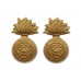 Pair of Victorian Royal Fusiliers Collar Badges