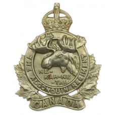 Canadian The Alonquin Regiment Cap Badge - King's Crown