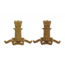 Pair of 11th Hussars Collar Badges