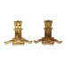 Pair of 11th Hussars Collar Badges