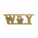 Warwickshire Yeomanry (WKY) Cast Shoulder Title