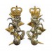 Pair of Royal Electrical & Mechanical Engineers (R.E.M.E.) Officer's Dress Collar Badges - Queen's Crown