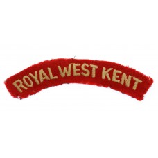 Royal West Kent Regiment (ROYAL WEST KENT) Cloth Shoulder Title