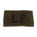 Lancashire Fusiliers (L.F.) WW2 Cloth Slip On Shoulder Title