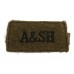 Argyll & Sutherland Highlanders (A & SH) WW2 Cloth Slip On Shoulder Title