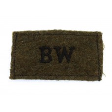 Black Watch (BW) WW2 Cloth Slip On Shoulder Title
