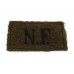 Northumberland Fusiliers (N.F.) WW2 Cloth Slip On Shoulder Title