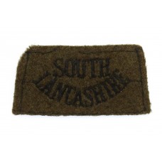 South Lancashire Regiment (SOUTH/LANCASHIRE) WW2 Cloth Slip On Shoulder Title
