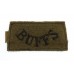 The Buffs East Kent Regiment (BUFFS) WW2 Cloth Slip On Shoulder Title
