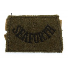 Seaforth Highlanders (SEAFORTH) WW2 Cloth Slip On Shoulder Title
