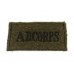 Army Dental Corps (A.D.CORPS) WW2 Cloth Slip On Shoulder Title