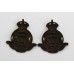 Pair of York Rangers Regiment of Canada Collar Badges - King's Crown