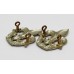 Pair of Royal 22nd Regiment Canadian Francais Collar Badges