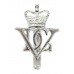 5th Dragoon Guards Anodised (Staybrite) Cap Badge