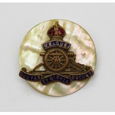 Royal Artillery Sweetheart Brooch - King's Crown