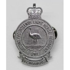 Australian Second/Fourteenth Light Horse Regiment (Queensland Mounted Infantry) Cap Badge - Queen's Crown